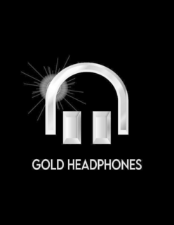 gold headphones