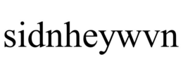 sidnheywvn
