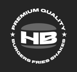 hb premium quality burgers fries shakes