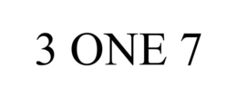 3 one 7