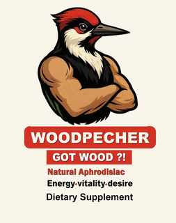 woodpecher got wood?! natural aphrodisiac energy vitality desire dietary supplement