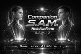 companion s.a.m.   holoavaform   s.a.m. 1.0   simulated ai module