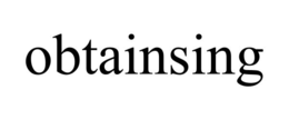 obtainsing