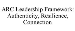 arc leadership framework: authenticity, resilience, connection