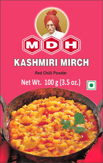 mdh kashmiri mirch red chilli powder net wt. 100 g (3.5 oz.)