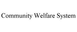 community welfare system