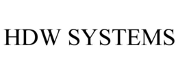 hdw systems