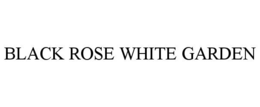 black rose white garden