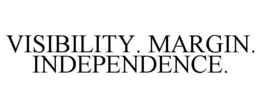 visibility. margin. independence.