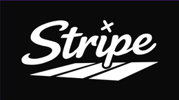 stripe.the "x" is the dot of the letter "i"