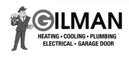 gilman heating. cooling. plumbing electrical. garage door