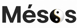 mesos and a yin and yang symbol with a golden path separating the yin and yang