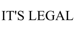 it's legal