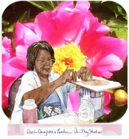 dirt daughter's garden-in my studio