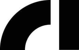 an upper left quarter circle line to the left of a straight line