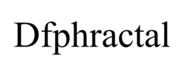 dfphractal