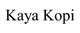 kaya kopi