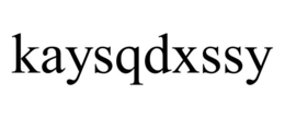 kaysqdxssy