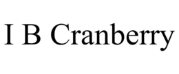i b cranberry