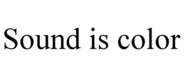 sound is color