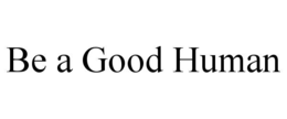 be a good human