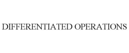 differentiated operations