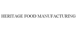 heritage food manufacturing