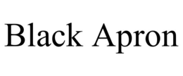 black apron