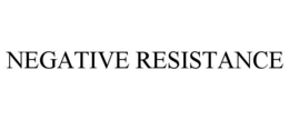 negative resistance