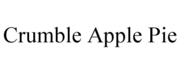 crumble apple pie