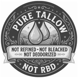 pure tallow not refined not bleached not deodorized not rbd