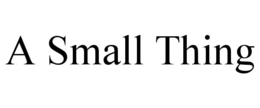 a small thing