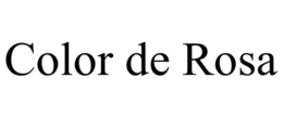 color de rosa