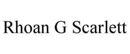rhoan g scarlett