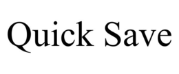 quick save