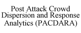 post attack crowd dispersion and response analytics (pacdara)