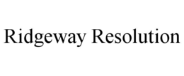 ridgeway resolution
