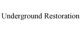 underground restoration