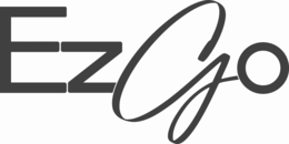 stylized wording "ezgo".