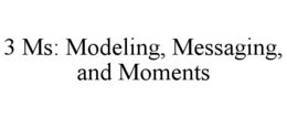 3 ms: modeling, messaging, and moments