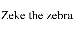 zeke the zebra