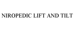 niropedic lift and tilt