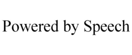 powered by speech