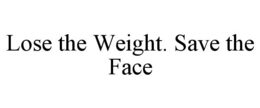 lose the weight. save the face