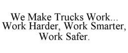 we make trucks work... work harder, work smarter, work safer.