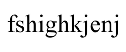 fshighkjenj