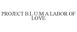 project b.l.u.m a labor of love