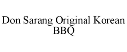 don sarang original korean bbq