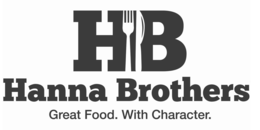 hanna brothers great food. with character. b
