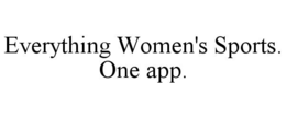 everything women's sports. one app.